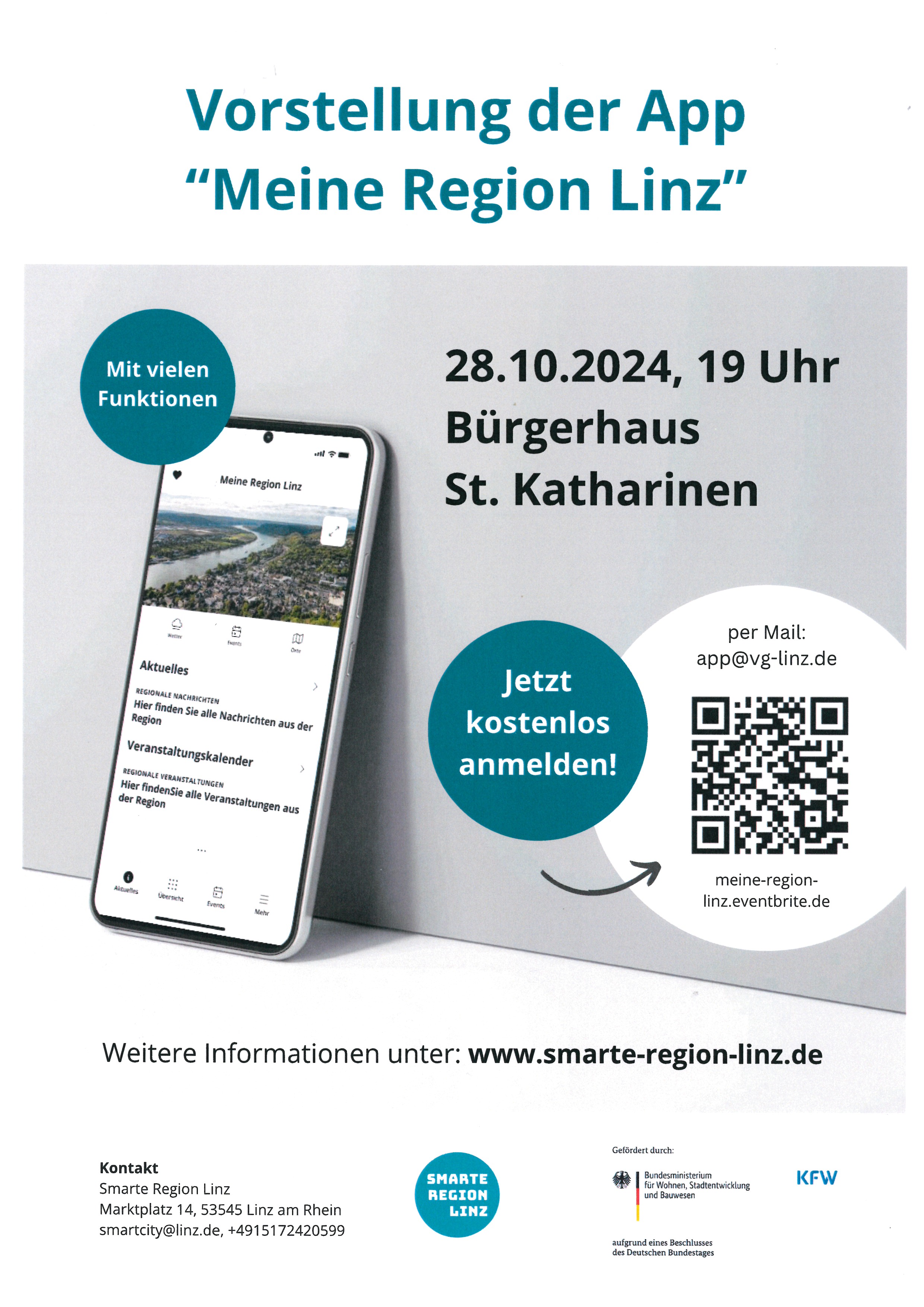 Poster SmartCity App-Info-Veranstaltung 28.10.2024